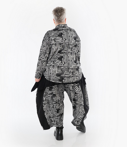 NEU Winter Jacke in gerundeter Form aus warmer Jacquard Qualität