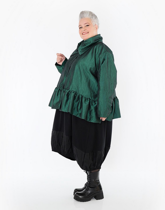 NEU Winter Jacke in A-Form aus glatter Taft Qualitätin verschiedenen Farben