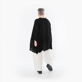 Sommer Big Shirt in A-Form aus leichter Leinen Optik Qualität in verschiedenen Farben