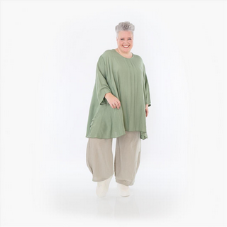 Sommer Big Shirt in A-Form aus leichter Leinen Optik Qualität in verschiedenen Farben