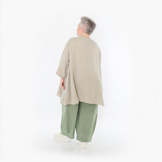 Sommer Big Shirt in A-Form aus leichter Leinen Optik Qualität in verschiedenen Farben