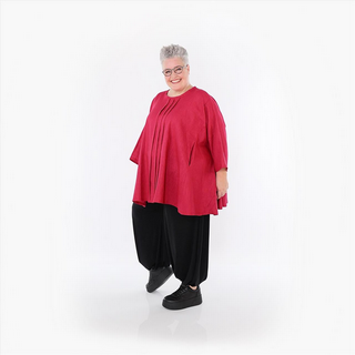 Sommer Big Shirt in A-Form aus leichter Leinen Optik Qualität in verschiedenen Farben