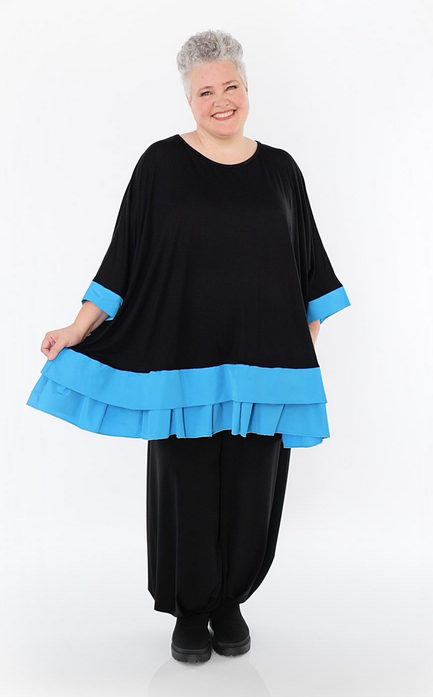 Ganzjahr Big Shirt in A-Form aus feiner Jersey Qualität in verschiedenen Farben