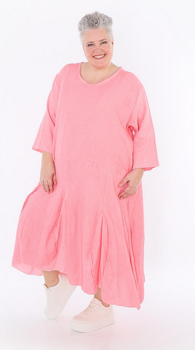 Sommer Kleid in Ballon Form aus weicher Mousseline Qualität in verschiedenen Farben