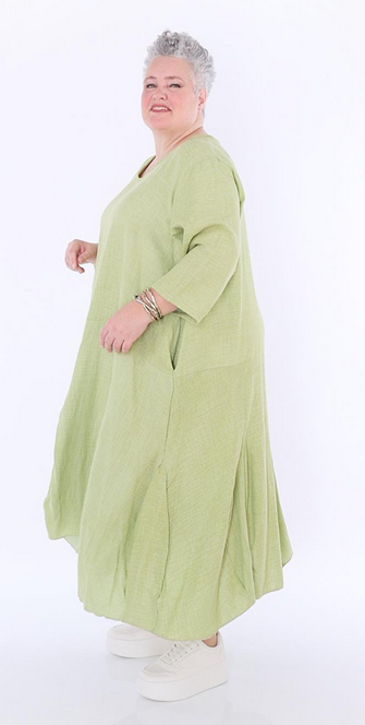Sommer Kleid in Ballon Form aus weicher Mousseline Qualität in verschiedenen Farben