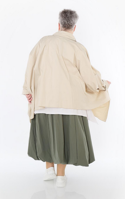 Sommer Bluse in Zipfel Form aus feiner Popeline Qualität