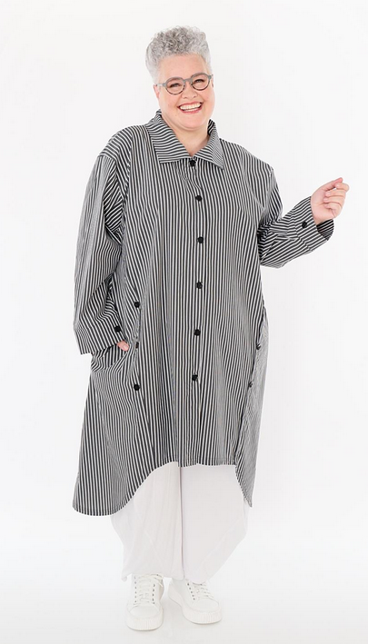 Sommer Bluse in A-Form aus feiner Popeline Qualität in 2 Farben