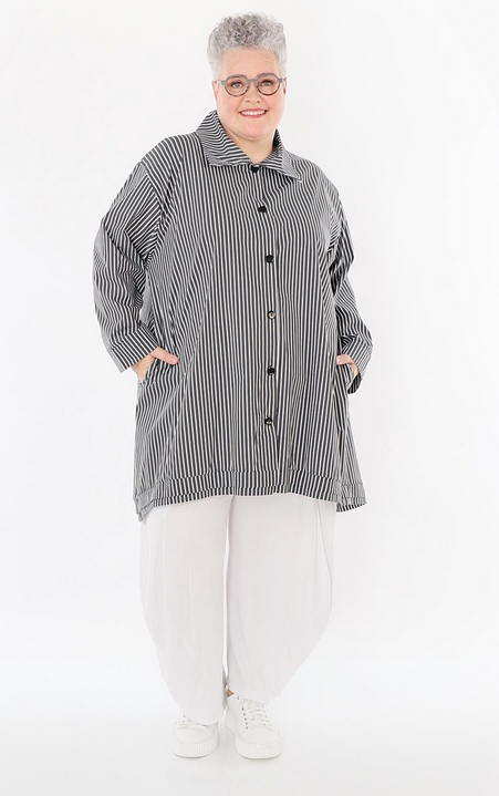 Sommer Bluse in A-Form aus feiner Popeline Qualität in 2 Farben
