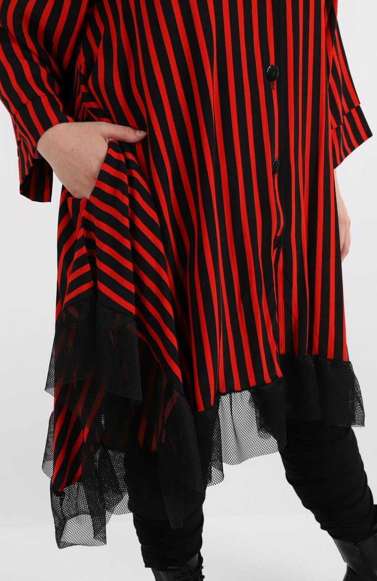 Sommer Jacke in A-Form aus leichter Krepp Qualität