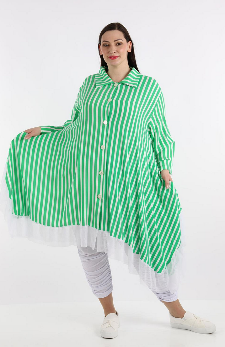 Sommer Jacke in A-Form aus leichter Krepp Qualität