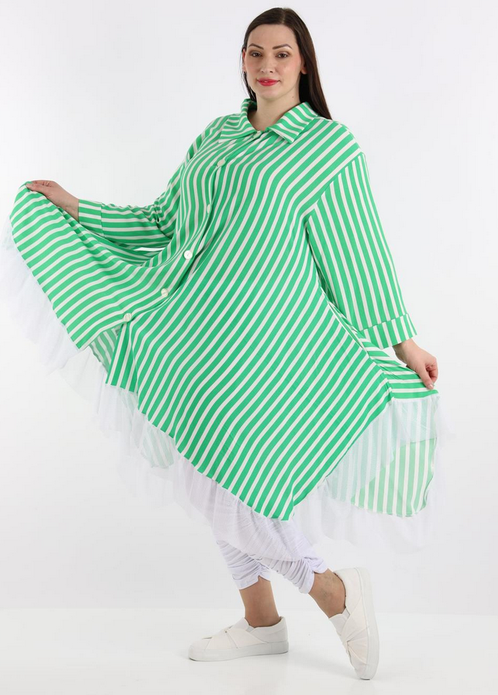 Sommer Jacke in A-Form aus leichter Krepp Qualität