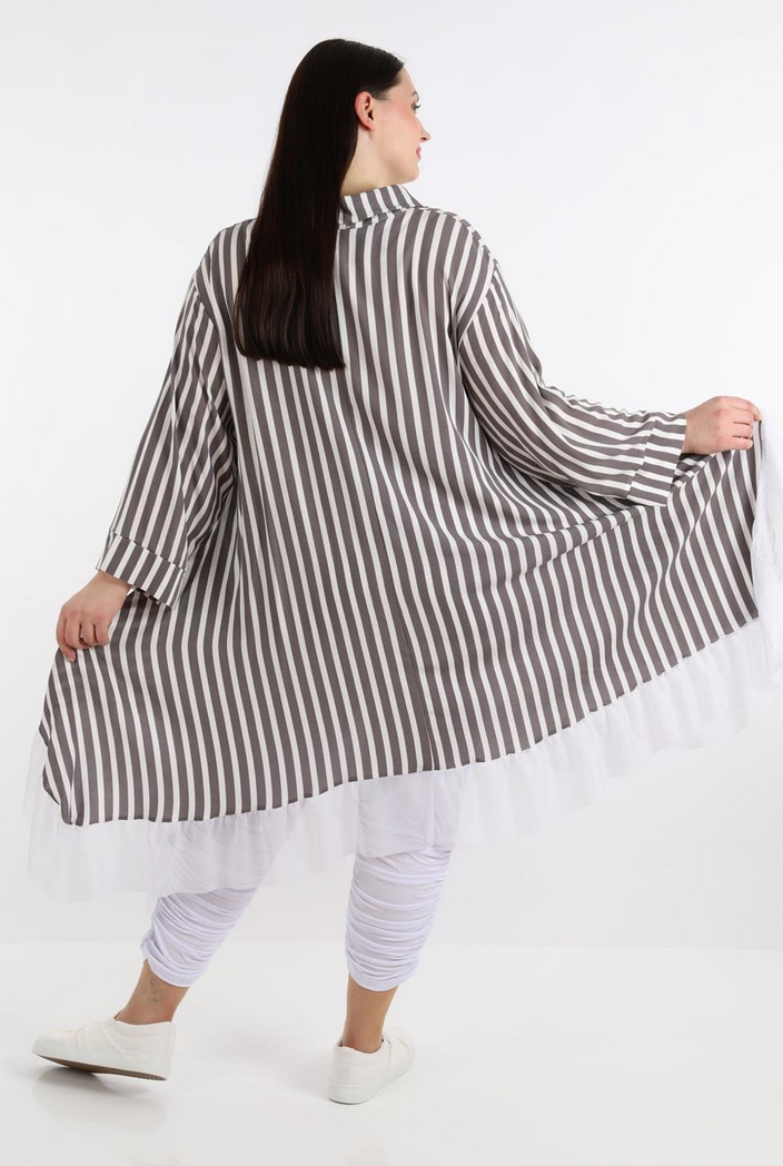 Sommer Jacke in A-Form aus leichter Krepp Qualität
