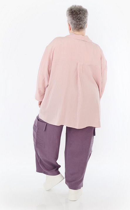 Sommer Hose in gerader Form aus leichter Leinen Optik Qualität in verschiedenen Farben