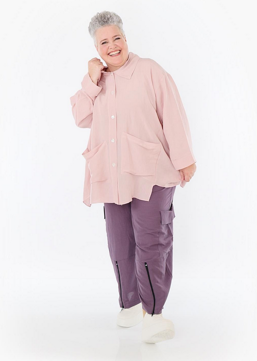 Sommer Hose in gerader Form aus leichter Leinen Optik Qualität in verschiedenen Farben