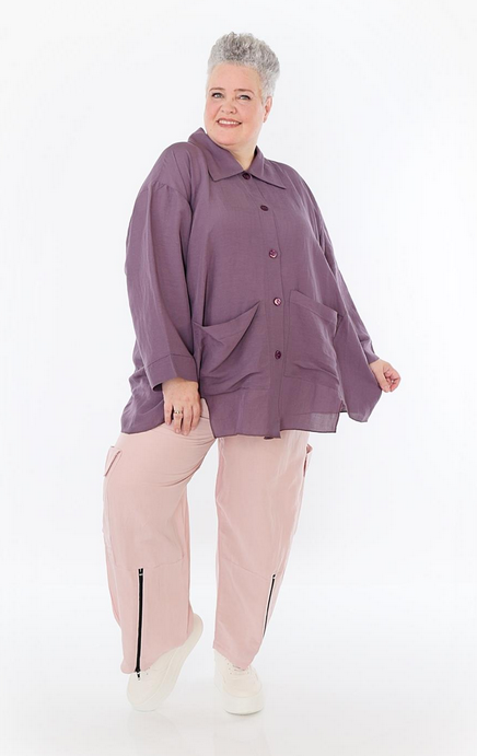Sommer Hose in gerader Form aus leichter Leinen Optik Qualität in verschiedenen Farben