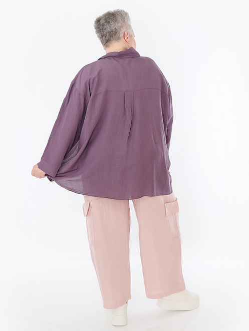 Sommer Hose in gerader Form aus leichter Leinen Optik Qualität in verschiedenen Farben