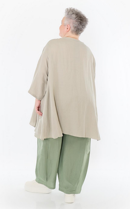 Sommer Hose in gerader Form aus leichter Leinen Optik Qualität in verschiedenen Farben