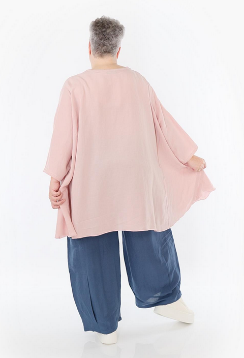 Sommer Hose in gerader Form aus leichter Leinen Optik Qualität in verschiedenen Farben