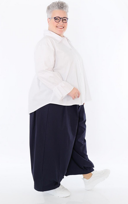 Sommer Hose in Ballon Form aus feiner Popeline Qualität in verschiedenen Farben