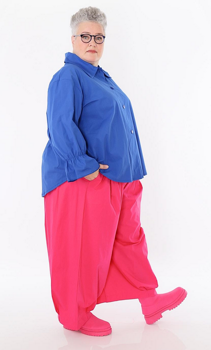 Sommer Hose in Ballon Form aus feiner Popeline Qualität in verschiedenen Farben