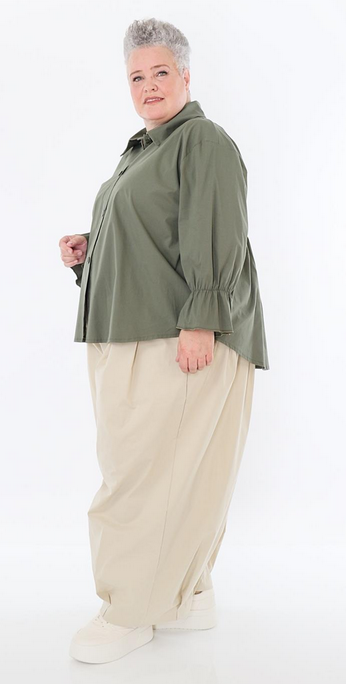Sommer Hose in Ballon Form aus feiner Popeline Qualität in verschiedenen Farben