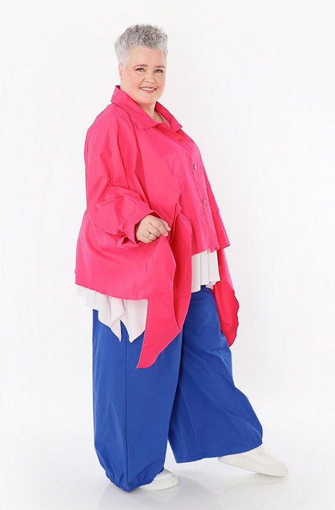 Sommer Hose in Ballon Form aus feiner Popeline Qualität in verschiedenen Farben