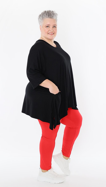 Ganzjahr Leggings in gerader Form aus feiner Jersey Qualität in verschiedenen Farben