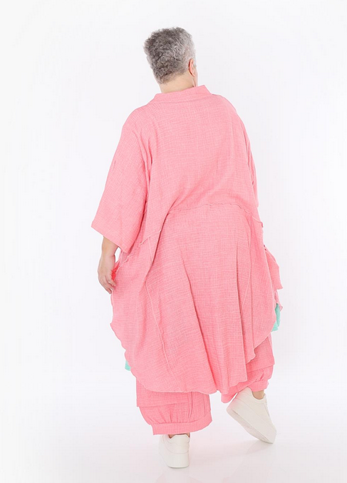 Sommer Jacke in gerundeter Form aus weicher Mousseline Qualität in verschiedenen Farben