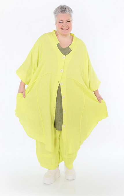 Sommer Jacke in gerundeter Form aus weicher Mousseline Qualität in verschiedenen Farben