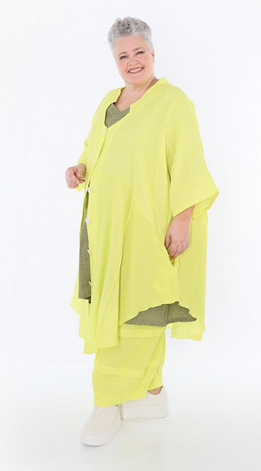 Sommer Jacke in gerundeter Form aus weicher Mousseline Qualität in verschiedenen Farben