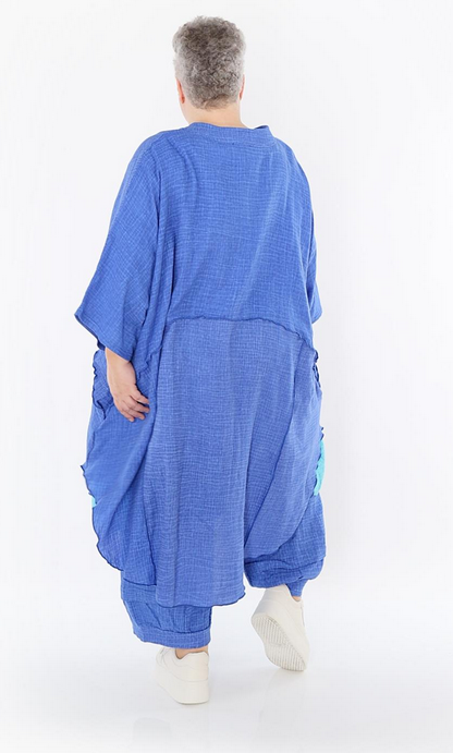Sommer Jacke in gerundeter Form aus weicher Mousseline Qualität in verschiedenen Farben