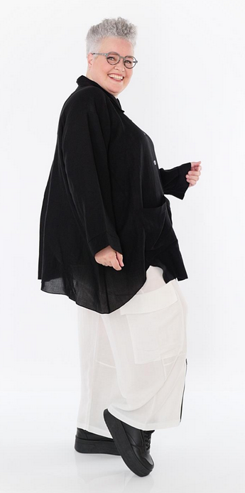 Sommer Jacke in A-Form aus leichter Leinen Optik Qualität in verschiedenen Farben