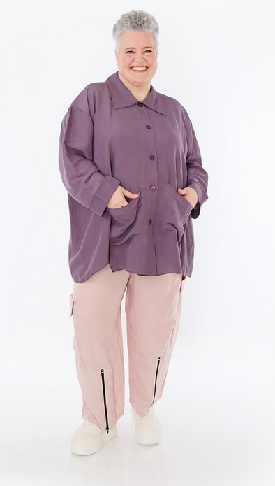 Sommer Jacke in A-Form aus leichter Leinen Optik Qualität in verschiedenen Farben