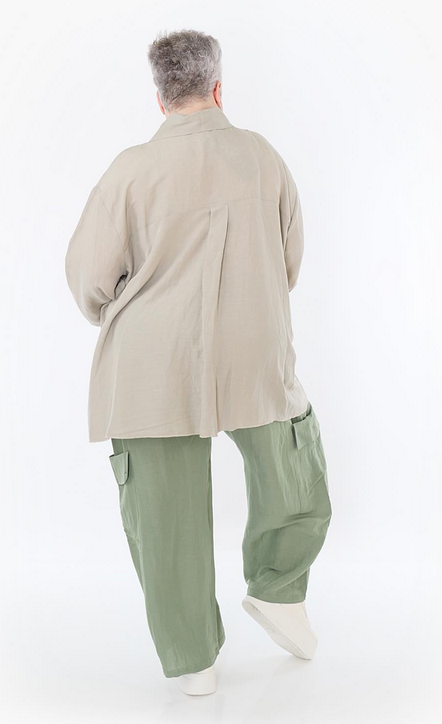 Sommer Jacke in A-Form aus leichter Leinen Optik Qualität in verschiedenen Farben