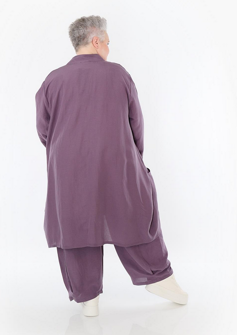 Sommer Cardigan in Ballon Form aus leichter Leinen Optik Qualität