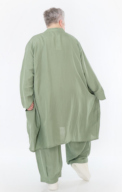 Sommer Cardigan in Ballon Form aus leichter Leinen Optik Qualität