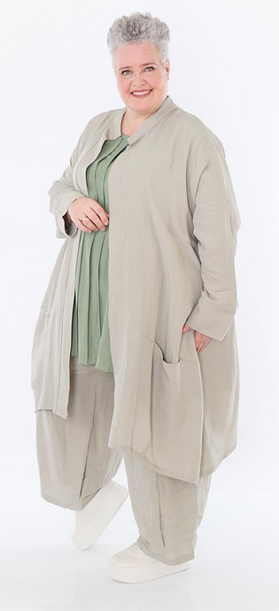 Sommer Cardigan in Ballon Form aus leichter Leinen Optik Qualität