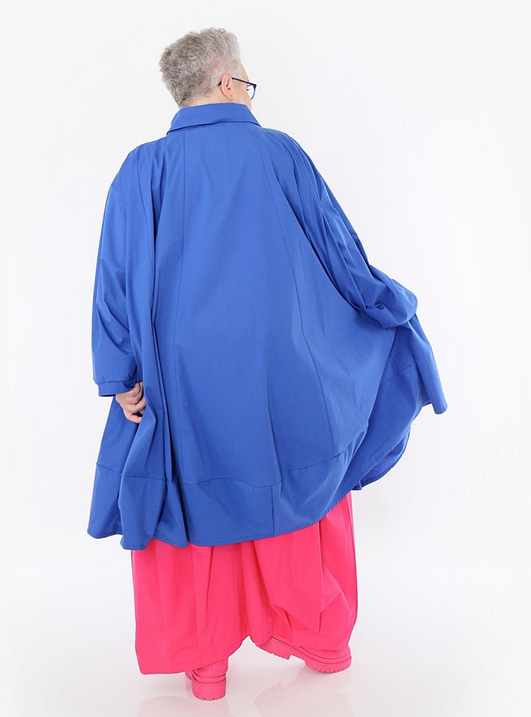 Sommer Jacke in A-Form aus feiner Popeline Qualität