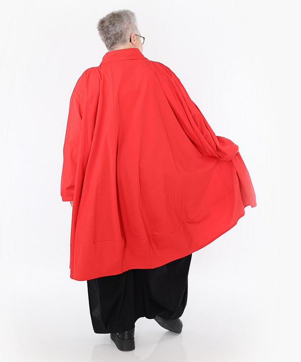Sommer Jacke in A-Form aus feiner Popeline Qualität