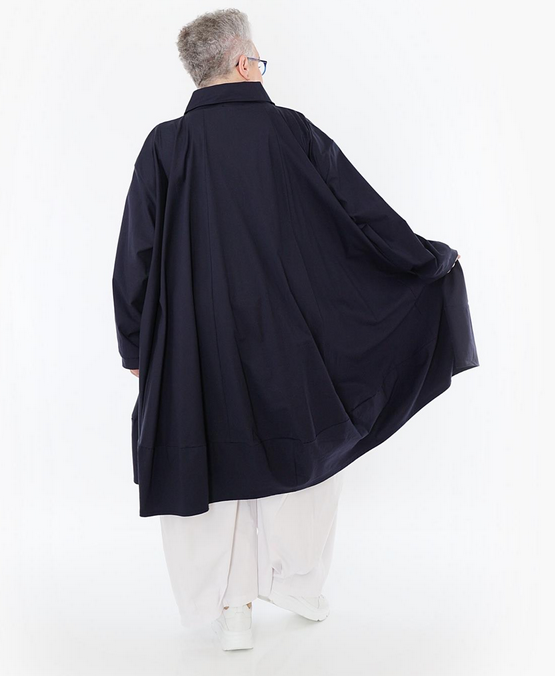 Sommer Jacke in A-Form aus feiner Popeline Qualität