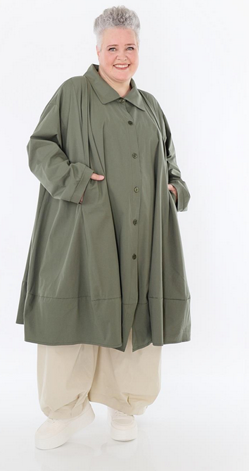 Sommer Jacke in A-Form aus feiner Popeline Qualität