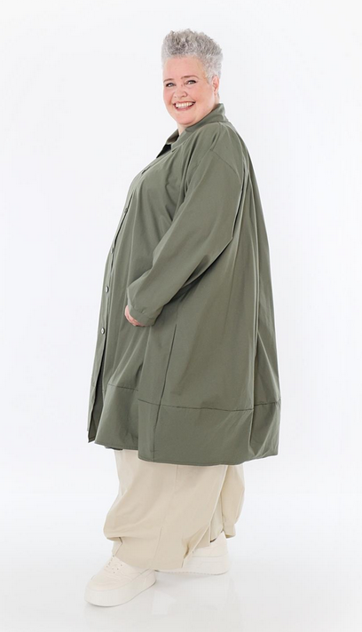 Sommer Jacke in A-Form aus feiner Popeline Qualität