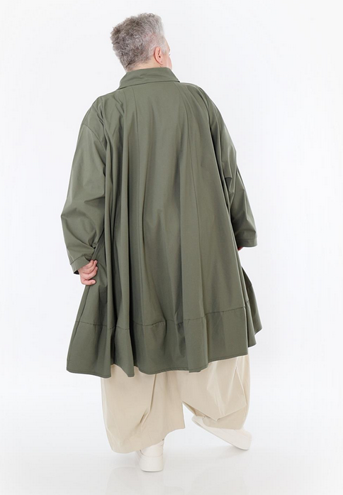 Sommer Jacke in A-Form aus feiner Popeline Qualität