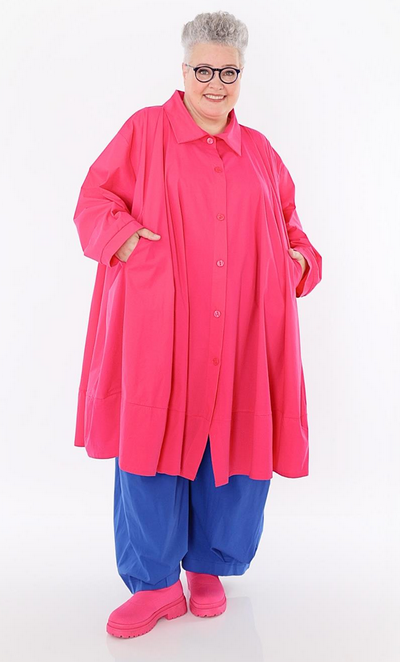 Sommer Jacke in A-Form aus feiner Popeline Qualität