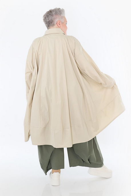Sommer Jacke in A-Form aus feiner Popeline Qualität