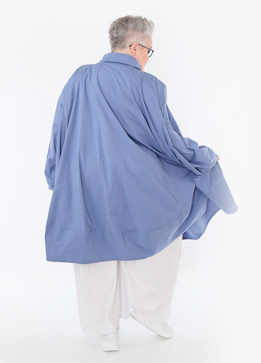 Sommer Jacke in A-Form aus feiner Popeline Qualität