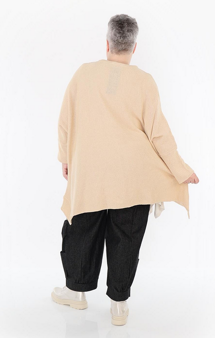 Sommer Big Shirt in A-Form aus feiner Strick Qualität