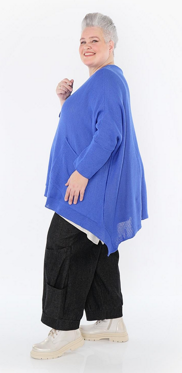 Sommer Big Shirt in A-Form aus feiner Strick Qualität