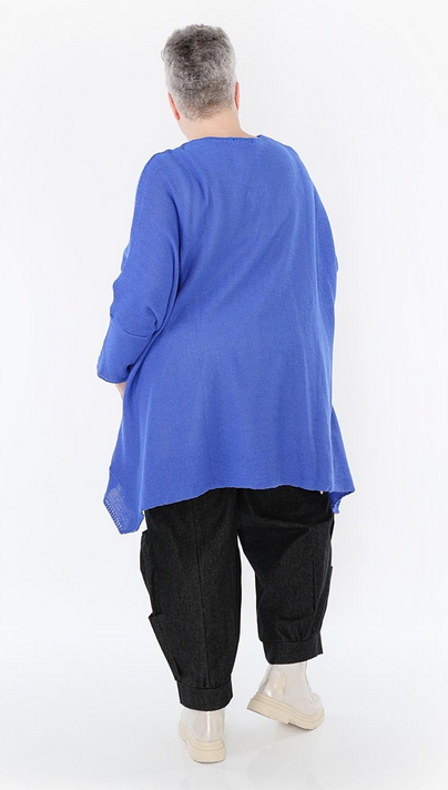 Sommer Big Shirt in A-Form aus feiner Strick Qualität