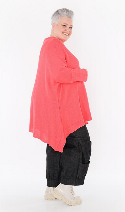 Sommer Big Shirt in A-Form aus feiner Strick Qualität